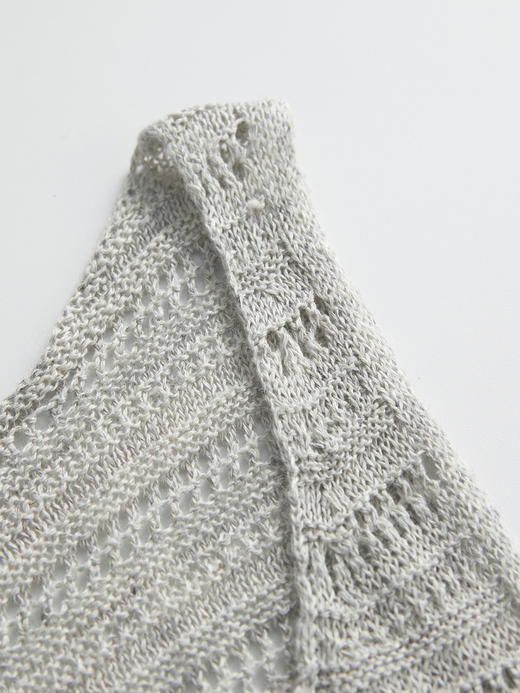 ROMI STUDIO“松弛气息”100%亚麻宽松镂空U领拼接背心 RWCRSJ3973 商品图8