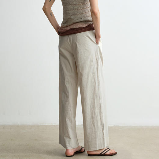 ROMI STUDIO“休闲随性”100%棉高密纸感宽松直筒休闲裤 RWCSXG1611 商品图3