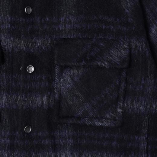 F5050SDSA男士秋冬新款痞帅男装老钱风撞色条纹双面针织大衣潮牌时尚 商品图3