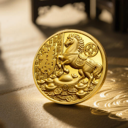 2025马年生肖荧光纪念章40mm 封装版 商品图2