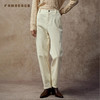 Famecoco通勤简约纯棉锥形休闲裤宽松显瘦窄版直筒裤FAC8GA035 商品缩略图1