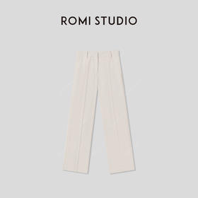 ROMI STUDIO“老钱经典”澳洲超高支极细羊毛斜纹休闲裤 RWCRXT3431