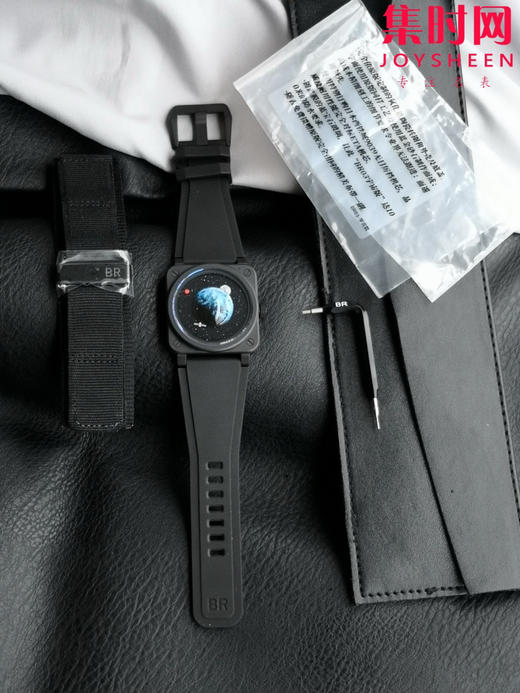 M+柏莱士 INSTRUMENTS系列BR03A-EMM-CE 太空朋克 BE宇宙版 BR03蓝色星球 方形男士腕表 陶瓷表壳 商品图0