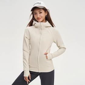 收腰显瘦 小蛮腰卫衣外套女2025秋季新款春秋款修身女装瑜伽服薄开衫紧身运动上衣