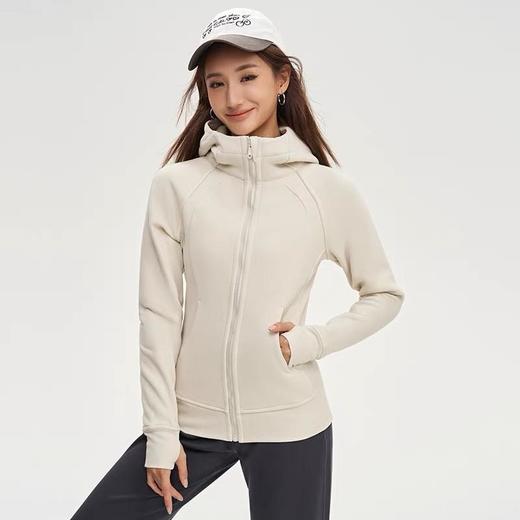 收腰显瘦 小蛮腰卫衣外套女2025秋季新款春秋款修身女装瑜伽服薄开衫紧身运动上衣 商品图0