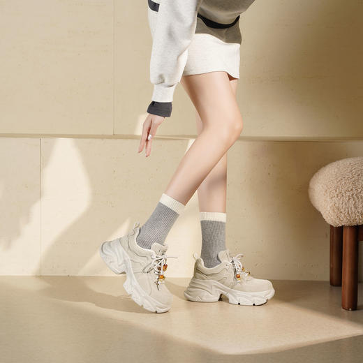 Westory2025年冬季厚底绒面加毛波西米亚风运动鞋深口毛毛鞋S25DM86241 商品图4