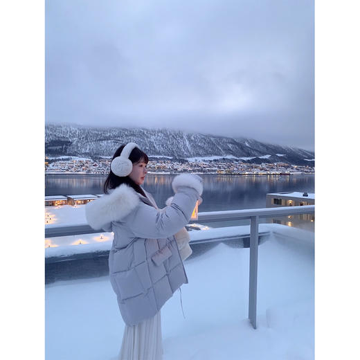 金蘑菇菇   棉花小奶糖 /  90白鸭绒羽绒服狐狸毛毛领 商品图8