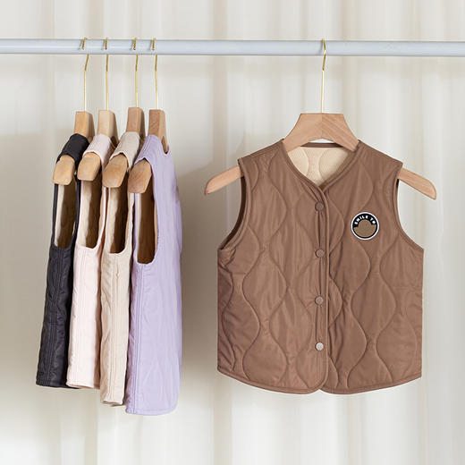 耐尔儿童羊毛马甲|100%绵羊毛夹层+蓄热保暖内里，轻盈又暖 商品图1