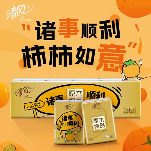 清风 金装无香手帕纸5张10包*2条 B0JP10B-02T 商品图2