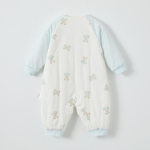 怡比晚安小熊长袖系带哈衣HY25WIN020冰蓝/花蓝色调52#-66# 商品图10