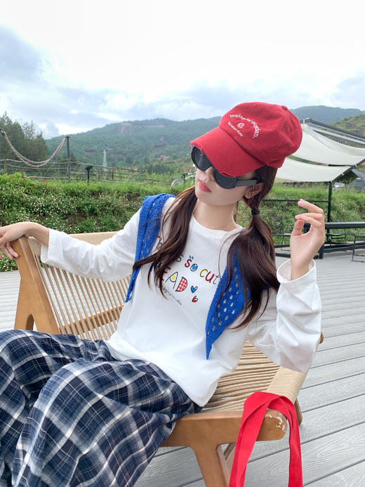 【110元任选2件】现货！韩系彩色涂鸦印花圆领设计长袖 商品图10