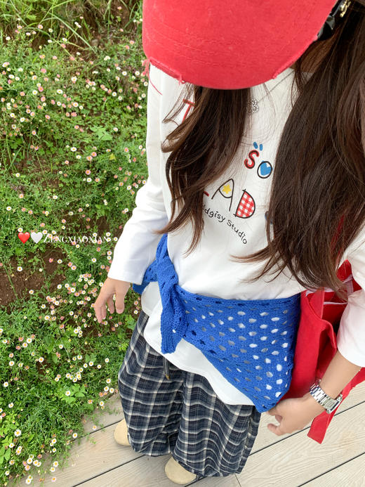 【110元任选2件】现货！韩系彩色涂鸦印花圆领设计长袖 商品图12