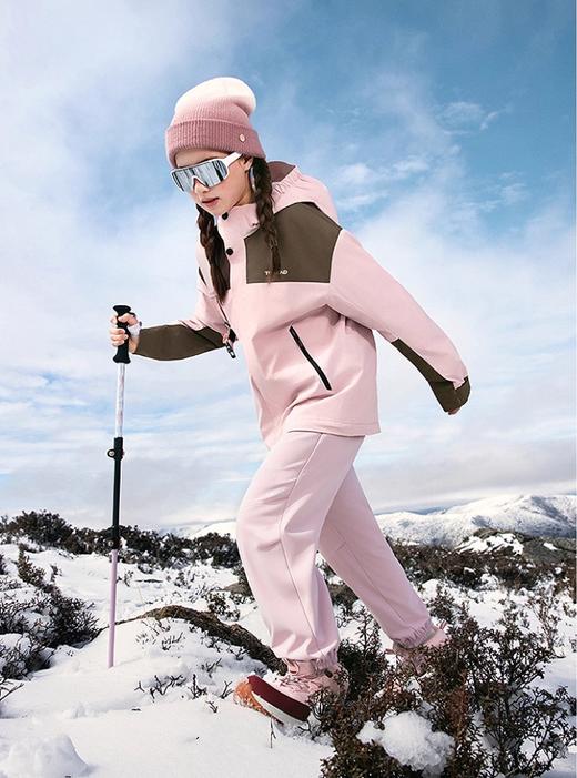 直发【2573】过冬可抗风雪，儿童加绒软壳冲锋裤 商品图7