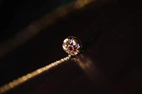 春天花会开，素面红宝石锁骨链