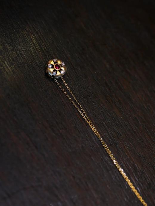 春天花会开，素面红宝石锁骨链 商品图3