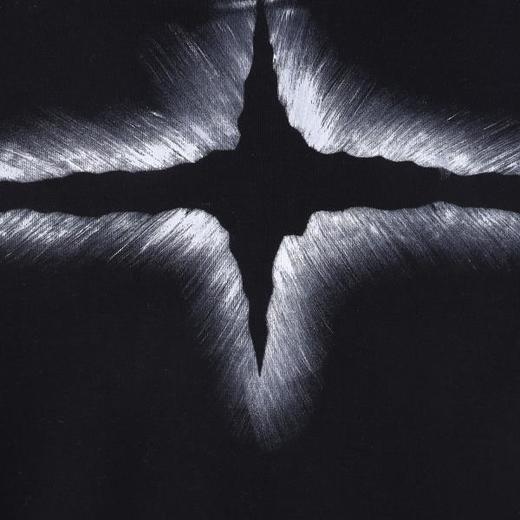 T4894SDSA男士秋冬新款痞帅男装小众设计印花十字半高领长袖T恤百搭潮 商品图3