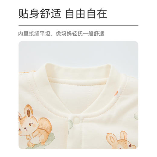 怡比森林之旅长袖开襟哈衣HY25WIN033花黄色调59#-90# 商品图4