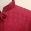 【福天华】寿服男棉套“百福图”（紫红）百年工艺寿衣 商品缩略图4