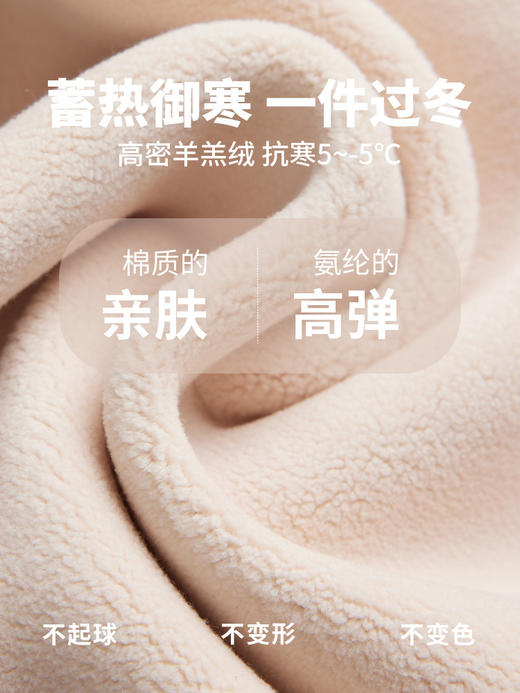 【加绒打底裤外穿】秋冬款螺纹秋裤 新款冬季加厚羊羔绒保暖棉裤  商品图4