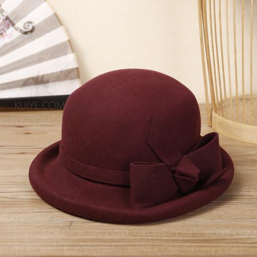 【福天华】寿服配件女帽卷沿帽百年工艺寿衣配饰 商品图0