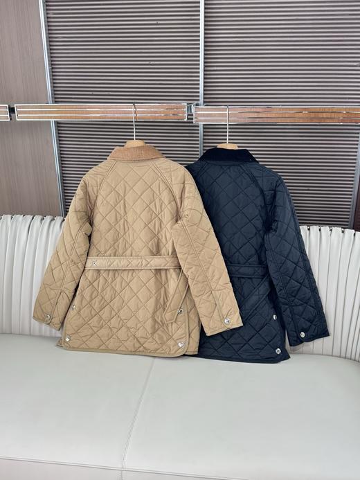 巴家25新品女士马术骑士刺绣绗缝薄款棉服 商品图10