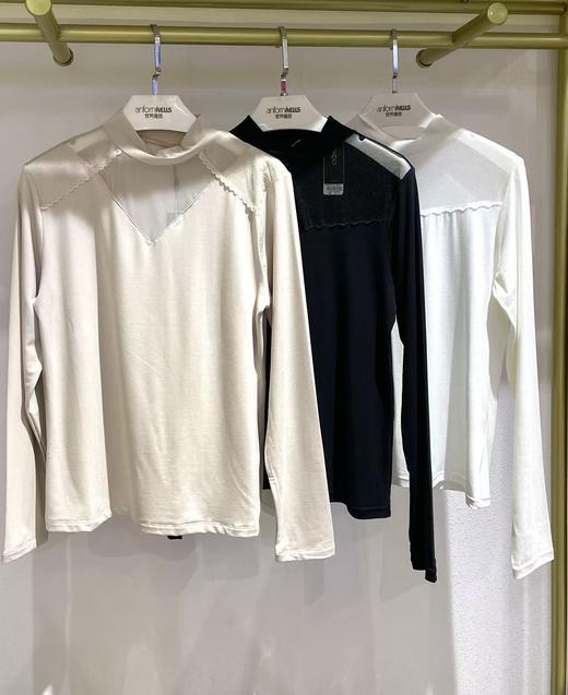 热奶肌底衣立领镂空网纱高弹舒适内穿外搭自带气质款16635105 商品图8