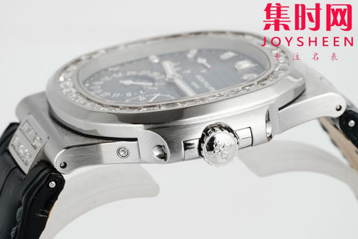 PPF潜心三年 真"芯"之作！百达翡丽PP鹦鹉螺系列5712GR 方钻牛仔蓝皮带款总裁 新升级V3版 男士腕表 商品图6