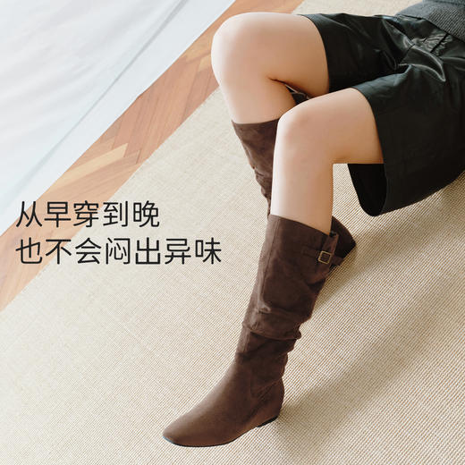 7or9秋冬暖靴堆堆靴通勤长靴肉桂乌龙 商品图3