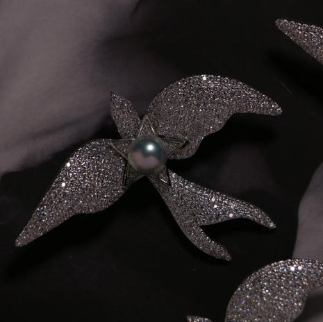 明星同款 ji光真多麻色akoya胸针 8-9mm 商品图7