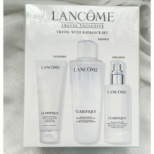 【春夏新风尚】Lancome兰蔻极光明星套装净澈焕亮护肤套装美白提亮保湿修护配件 三件套：洁面乳125ml+精华水250ml+乳液75ml 商品图5