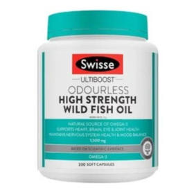 D-斯维诗Swisse 深海鱼油无腥味1000mg胶囊200粒