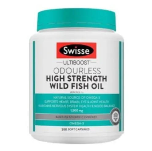 D-斯维诗Swisse 深海鱼油无腥味1000mg胶囊200粒 商品图0