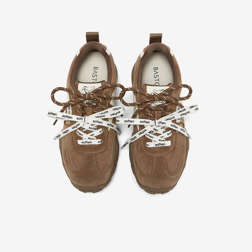 【百思图】  BF楼百思图2026春季新款真皮德训鞋厚底复古女运动休闲鞋A3060AM6 吊牌价799.现价369 商品图2