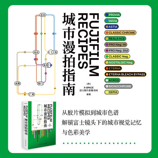 Fujifilm Recipes城市漫拍指南 富士官方摄影书籍胶片模拟摄影指南富士胶片色彩配方复古街拍 商品图1