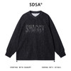 51999SDSA秋冬新款痞帅男装时尚胸前字母印花圆领卫衣下摆松紧百搭上衣 商品缩略图1