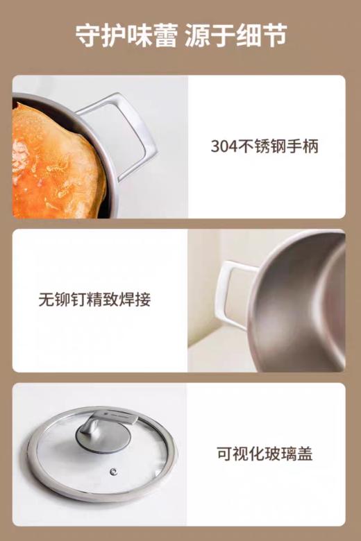【6F】德国三头鹰纯钛汤蒸锅 商品图10