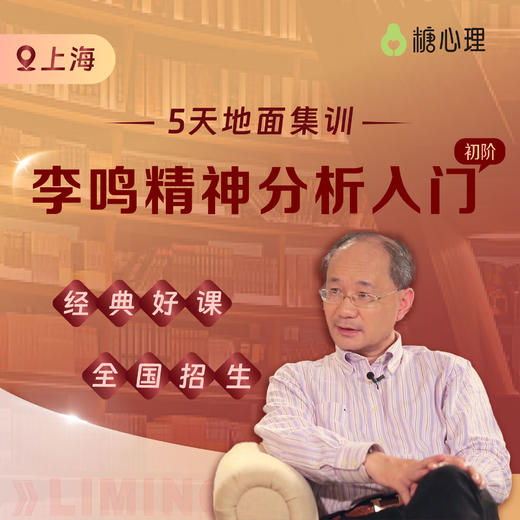 【老学员⓽折特惠】李鸣：精神分析初阶（第4期） 商品图0