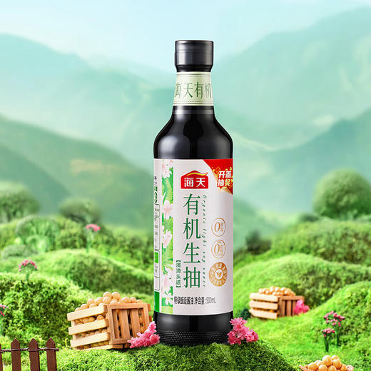海天有机生抽500ml*2瓶 商品图0