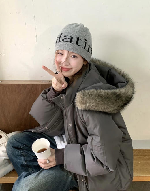 韩国Matin Kim针织冷帽毛线帽101707 商品图5