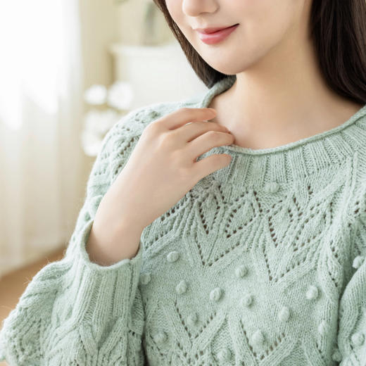 苏苏姐花珠镂空毛衣手工DIY编织钩针棒针衣服毛线团自制材料包 商品图2