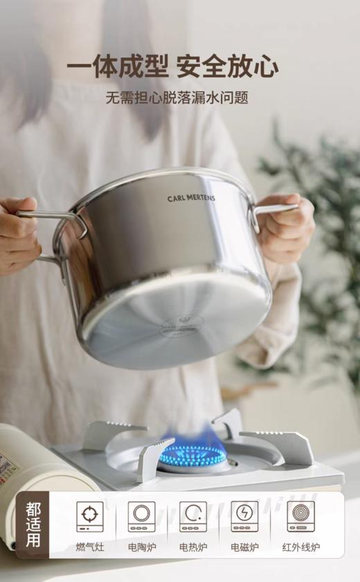 【6F】德国三头鹰纯钛汤蒸锅 商品图6