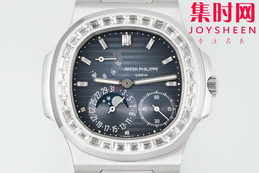 PPF潜心三年 真"芯"之作！百达翡丽PP鹦鹉螺系列5712GR 方钻牛仔蓝皮带款总裁 新升级V3版 男士腕表 商品图1