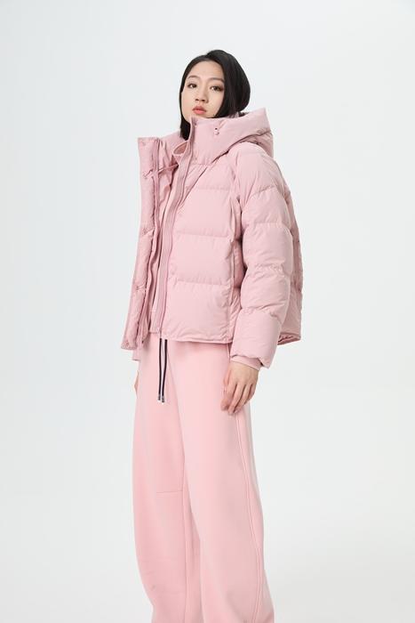 爆款无胆直充水淼2025冬新款休闲简约保暖羽绒服1814 商品图0