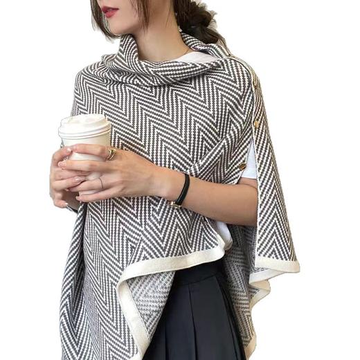 【新款多功能披肩】韩版秋冬季两用 网红时髦百搭小围脖保暖斗篷围巾  商品图4