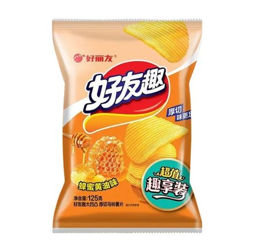好丽友好友趣原切马铃薯片蜂蜜黄油味125g 商品图0