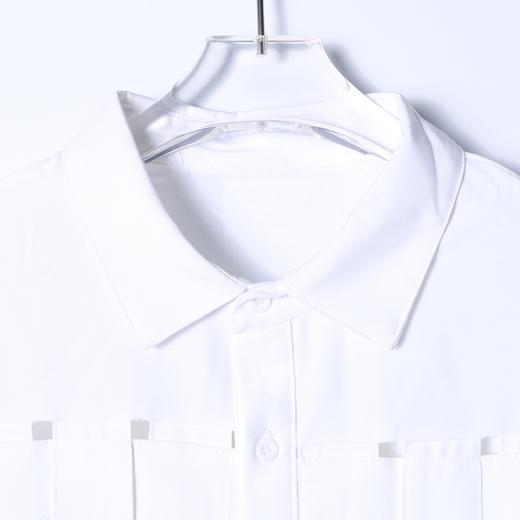 30041SDSA男士秋冬新款痞帅男装美式小众编织拼接翻领长袖衬衫时尚百搭 商品图2