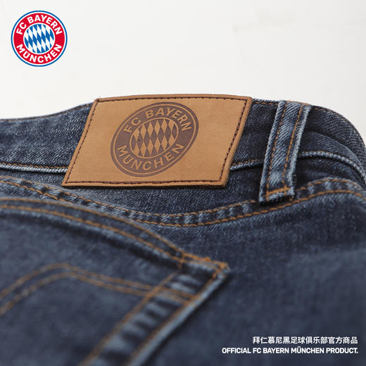 【官方正版】拜仁足球俱乐部丨蓝色牛仔裤秋冬新款牛仔长裤休闲百搭 商品图4