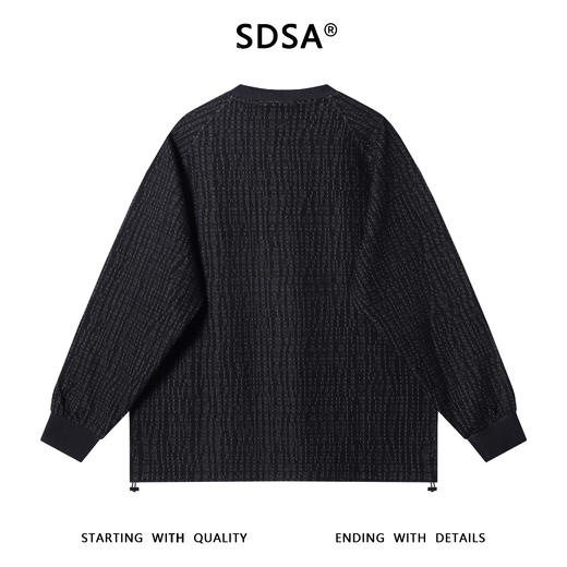 51999SDSA秋冬新款痞帅男装时尚胸前字母印花圆领卫衣下摆松紧百搭上衣 商品图5