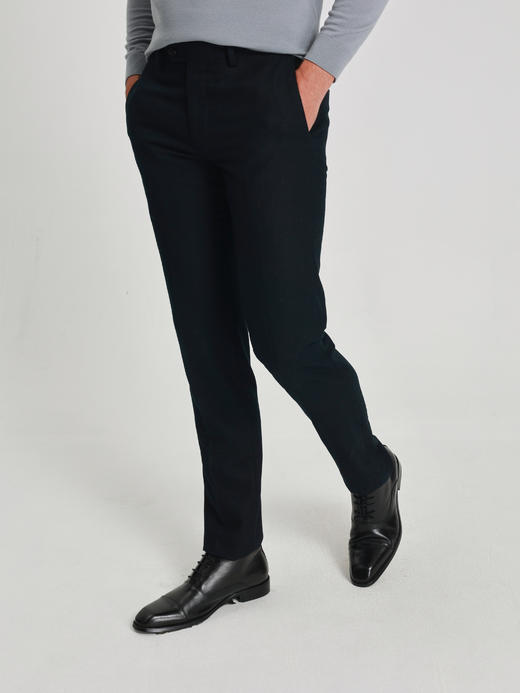 callisto黑色绵羊毛单西裤 商品图2