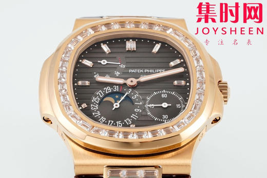 PPF潜心三年 真"芯"之作！百达翡丽PP鹦鹉螺系列5712GR 方钻玫瑰金皮带款总裁 新升级V3版 男士腕表 商品图2